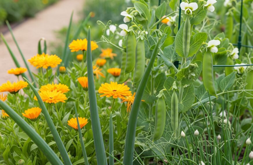 Co sadzić obok grochu?