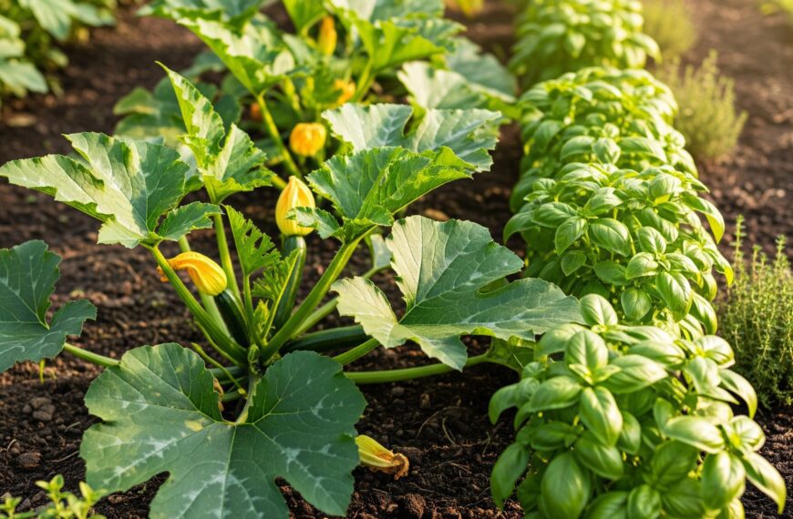 Co sadzić obok cukinii?