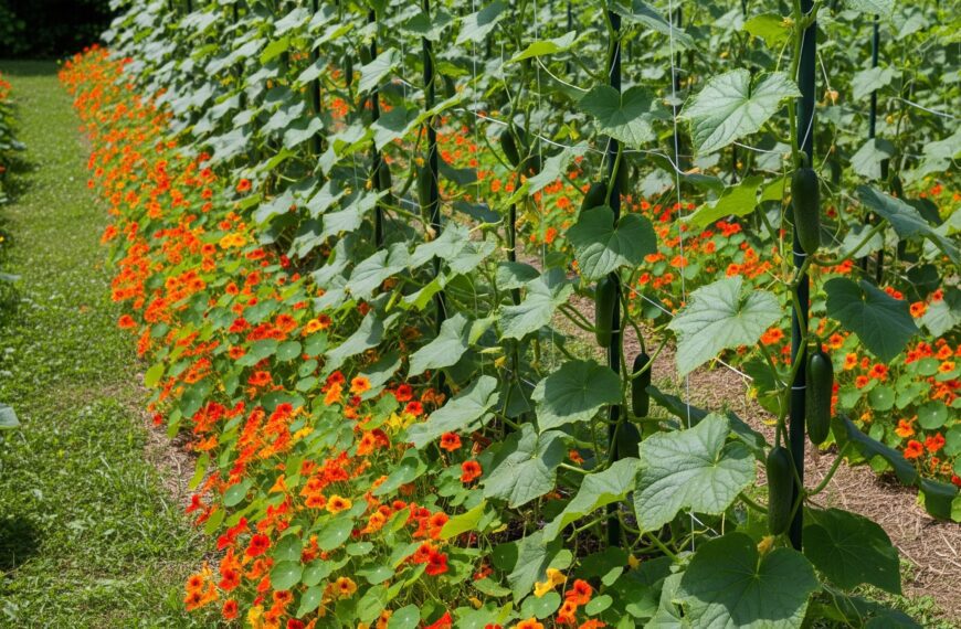 Co sadzić obok ogórków, żeby były zdrowe i smaczne?