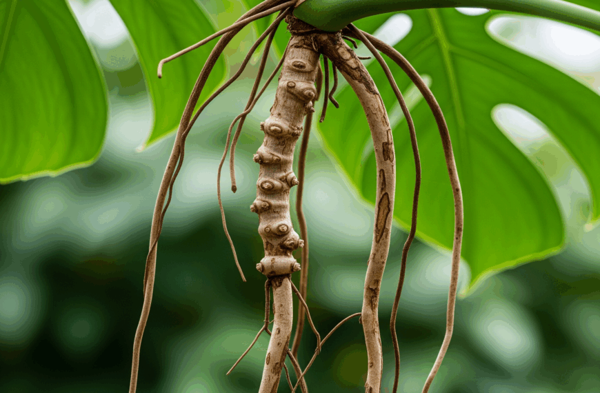 Korzenie powietrzne monstery - do czego służą?