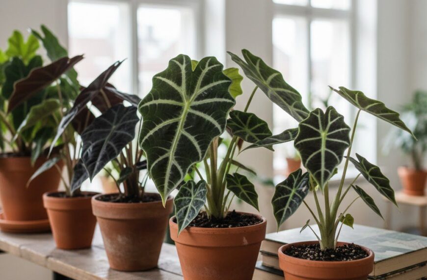 Strona Główna 11 Alokazja – popularne odmiany i pielęgnacja roślin doniczkowych