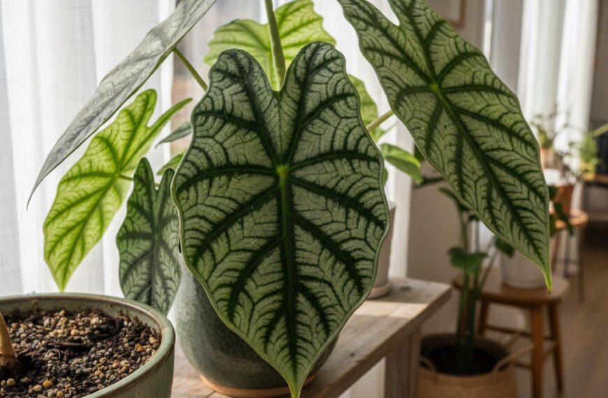 Strona Główna 13 Wzór liści alokazji – przewodnik po pielęgnacji i najpiękniejszych gatunkach