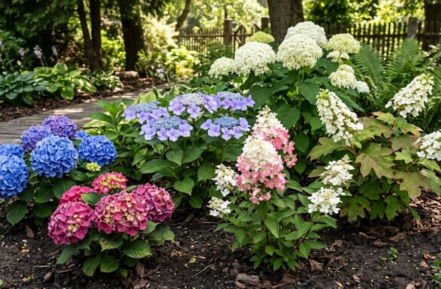 hortensja odmiany