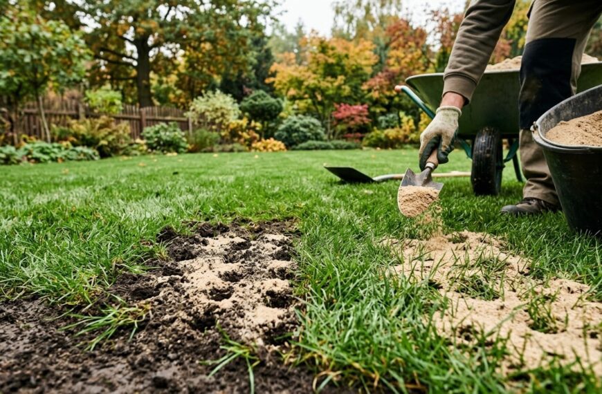 piaskowanie trawnika co daje